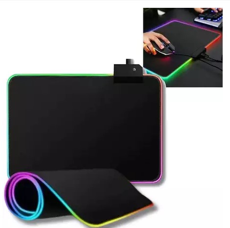 Mouse Pad Gamer B-Max 250 x 350 x 4mm com Led Colorido BM-781 www.dist